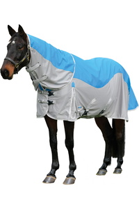 2025 Weatherbeeta Comfitec Dual Shield Detach-A-Neck 1027310 - Grey Blue